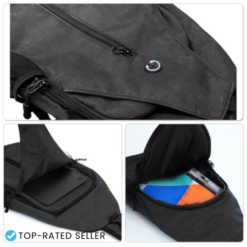 Adjustable Strap Sling Backpack Daypack Travel Hi… - image 4